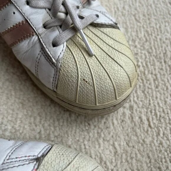 Adidas Rose Gold Superstar Sneakers - Picture 6 of 12